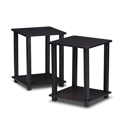Immagine di Furinno Simplistic Tavolino, set di due, noce scuro