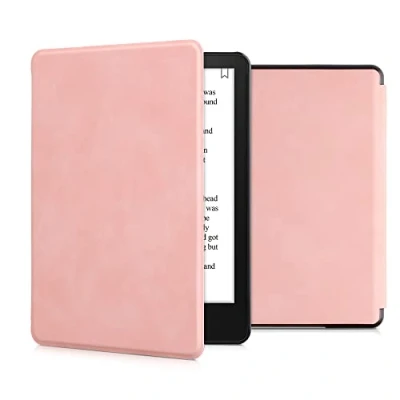 Immagine di kwmobile Custodia pelle Nubuck compatibile con Amazon Kindle Paperwhite 11. Generation 2021 Cover in simil magnetica Flip Case
