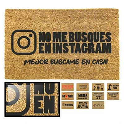 Immagine di LucaHome Zerbino 100% Fibra di Cocco Naturale 40 x 70 cm con Base Antiscivolo Zerbini per Esterno ed Interno (Instagram)