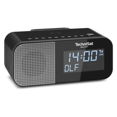 Immagine di TechniSat 0000/2969 VIOLA CR 1 DAB+ Radiosveglia con Ricarica Wireless, Nera