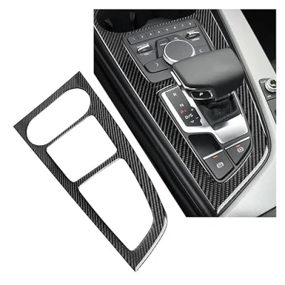 Immagine di Finiture interne Per auto Audi A4 B9 2017 2018 2019 2020 2021 LHD/RHD Accessori in Fibra Di Carbonio Console Centrale Pannello Copertura Adesivo Interni stile ( Colore : Lhd