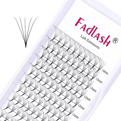Immagine di Fadlash Volume Russo Ciglia 5D 0.07mm C Curl 8 14mm Mix Extension (4D 0.07 C, 14mm)