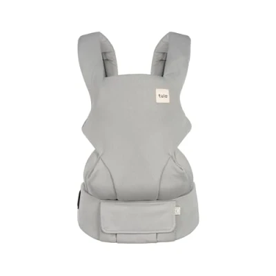 Immagine di Tula Mesh Explore marsupio neonati e bambini ergonomico, estivo, transpirante, regolabile, dalla nascita, varie posizioni, fronte strada, per 3,2 20,4 kg, Overcast