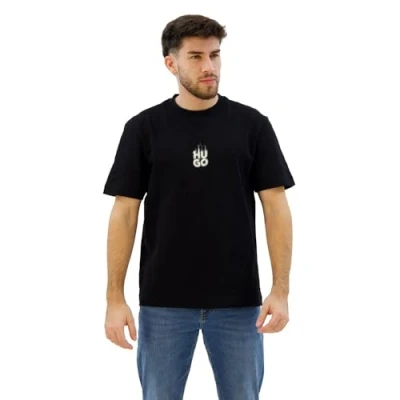 Immagine di HUGO Dalsar Tshirt con stampa, Uomo, Taglia: Large, Black one
