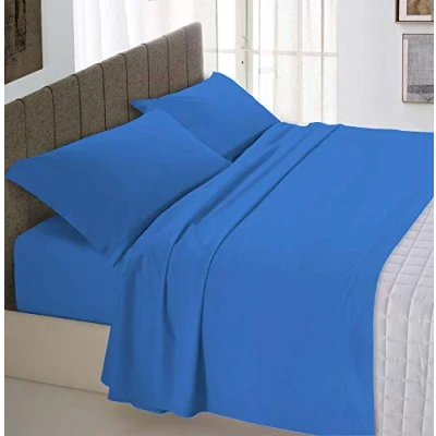 Immagine di Italian Bed Linen Max Color Completo Letto, 100% Cotone, Royal, 2 Posti