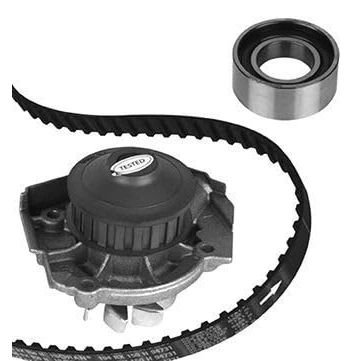 Immagine di GRAF KP286 2 Pompa Acqua + Kit cinghia Distribuzione 104 15mm per trasmissione dentata FIAT: Panda I Hatchback, Seicento / 600 Hatchback