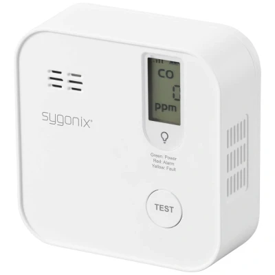 Immagine di Sygonix Rilevatore Monossido di carbonio Kit 5 pz. inclusa batteria con anni vita, controllo tramite app a Rileva