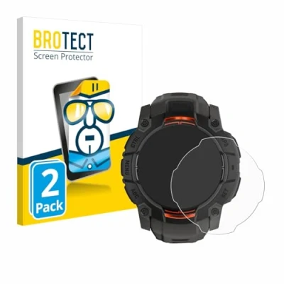 Immagine di brotect Pellicola Protettiva per Garmin Instinct 3 Solar (45 mm) Protezione Schermo (2 Pezzi) [Trasparente, Anti Impronte]