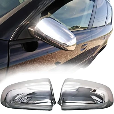 Immagine di Recambo Tappi per specchietti in acciaio inox, adatti Audi A3 8P, A4 B6 B7, A6 4F tutti gli anni di costruzione 2000 2008