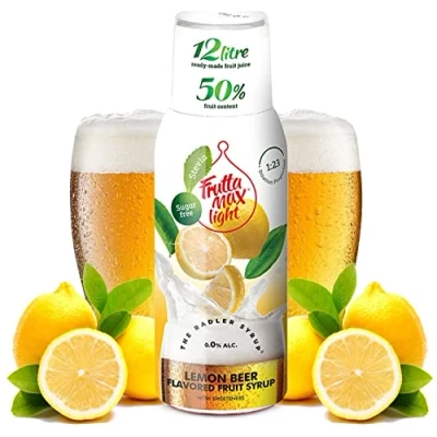 Immagine di Light Con pochi carboidrati Sciroppo Fitness Carb di FruttaMax Zero Zucchero Stevia Contenuto frutta 50 60% 500 ml (Limone Radler Light)