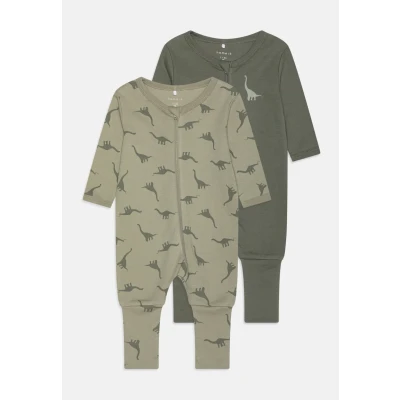 Immagine di Name it Nbmnightsuit ZIP DINO 2 PACK Pigiama per bambini, Taglia: 92, Agave green