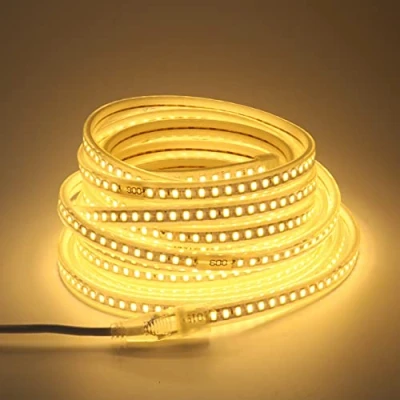 Immagine di pcning Strisce LED AC 220V 8 Metri IP67 impermeabile Striscia 5730 120 led/m Bianco Caldo 3000K Strip 8M (Bianco Caldo, 8)