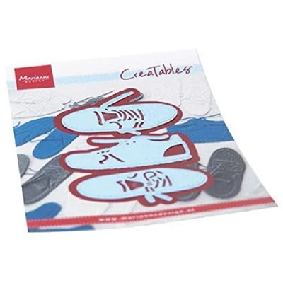 Immagine di Marianne Design Creatables Fustelle, Scarpe da Ginnastica, l’Embossing di Carta per Progetti Creativi, Rosa, Taglia unica