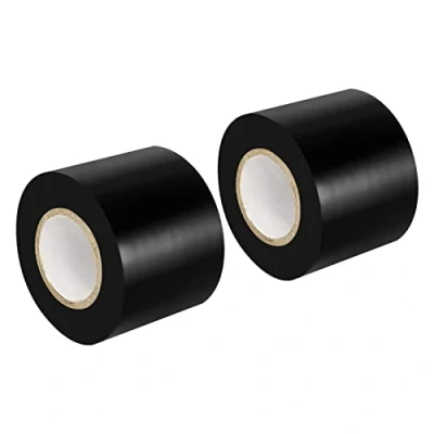 Immagine di Maveek, 2 rotoli di nastro isolante elettrico, 50 mm x 15 m, in silicone impermeabile, per riparazioni e isolamento, colore nero