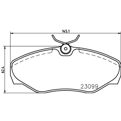 Immagine di HELLA 8DB 355 011 091 Kit pastiglie freno con contatto segnalazione usura accessori OPEL: Vivaro A Van, Combi