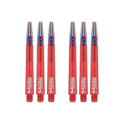 Immagine di RED DRAGON Nitrotech Ionic Alberi Freccette Aste Medi Rosso 2 Set per Confezione (6 in Totale)