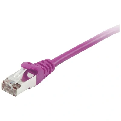 Immagine di Equip 605557 RJ45 cavo di rete, patch CAT 6 S/FTP 0.50 m Violetto contatti connettore dorati 1 pz.