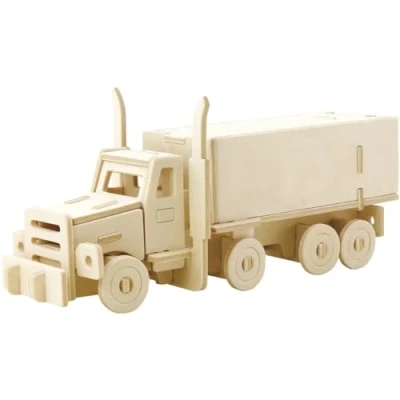 Immagine di Marabu Kids Puzzle in Legno 3D con Camion, 38 Pezzi, Circa 19 x 8 cm, Colore, Unica, 0317000000004