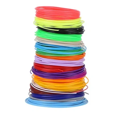 Immagine di 20 Colori Filamento di Ricariche 3D per Penna a Bassa Temperatura e Stampante, in Materiale PCL 1,75mm