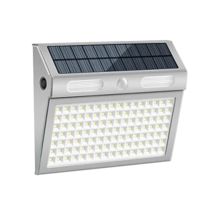 Immagine di COLBOR Luce Solare LED Esterno, 112 Luci Solari Esterno con Sensore di Movimento 4 Modalità Lampada IP65 Impermeabile Faretti a da Faretto