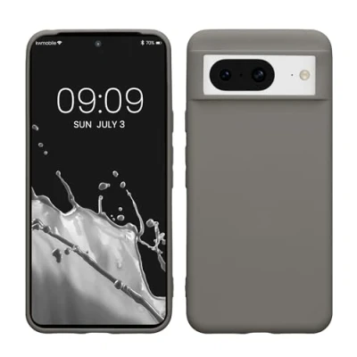 Immagine di kwmobile Custodia Compatibile con Google Pixel 8 Cover Back Case per Smartphone in Silicone TPU Protezione Gommata stone dust