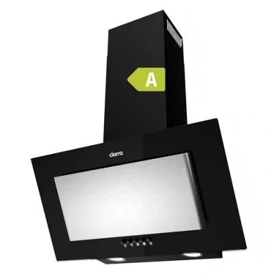 Immagine di CIARRA Cappa Aspirante da Parete 60cm Classe A con 3 Velocità, Scarico Esterno e Modalità di Ricircolo, Luce LED, Cucina CBCB6736D