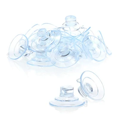 Immagine di com four® 20x Supporto a Ventosa per luci fiabesche Ventose con Fessura in Trasparente la Decorazione Natale, Pasqua, Capodanno (020 Pezzi Trasparente)