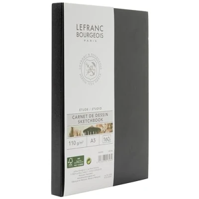 Immagine di Lefranc Bourgeois Studio Taccuino Rilegatura a Filo 110 g A5 80 Fogli, Bianco