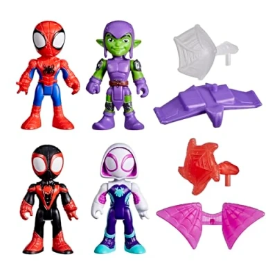 Immagine di Hasbro Marvel, Spidey e i Suoi Fantastici Amici, Set Avventure a Colpi di Ragnatela, Action Figure Tema Spider Man