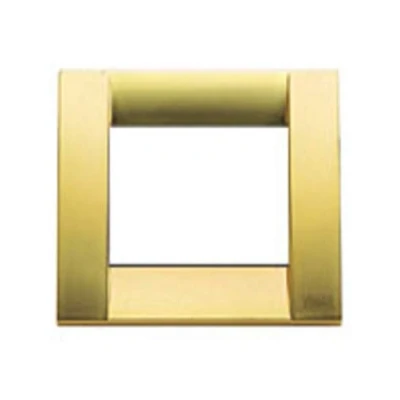 Immagine di Vimar Serie Idea Placca Classica 3 Moduli Metallo Oro Opaco