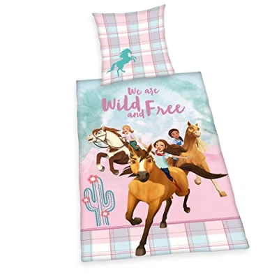 Immagine di Herding SPIRIT Set di Biancheria da Letto Reversibile, Federa 80 x cm, Copripiumino 135 200 Cotone Renforcé, Multicolore