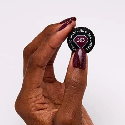 Immagine di Semilac UV Smalto Semipermanente 393 Sparkling Black Cherry 7ml
