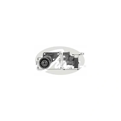 Immagine di GATES T38158 Rullo Tendicinghia FleetRunner Micro V Stretch Fit HUMMER: H2 Fuoristrada chiuso