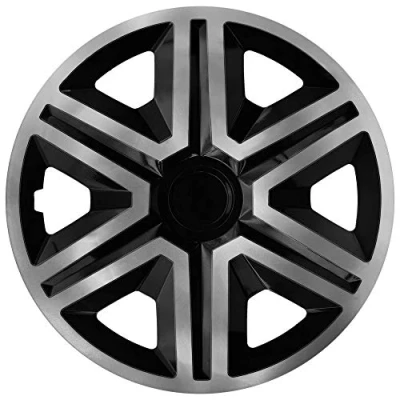 Immagine di NRM Action Set di 4 copricerchi universali per auto (grafite/nero, 16&quot;)