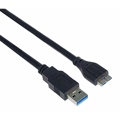 Immagine di PremiumCord Cavo di Collegamento Micro USB 3.0 5m, a Maschio B Maschio, Dati Superspeed ​​5 Gbit/s, 9 Pin, 3X Schermato, AWG28, Colore Nero, 5m