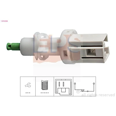 Immagine di EPS 1.810.068 Interruttore luce freno meccanico Made in Italy OE Equivalent FIAT: Tipo Hatchback, Ducato II Van, ALFA ROMEO: 166, GTV