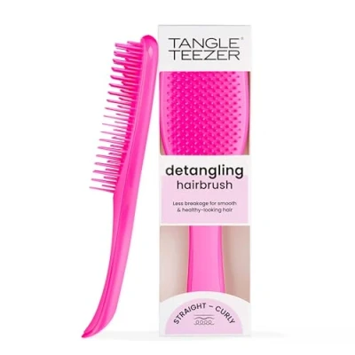 Immagine di Tangle Teezer The Ultimate Detangler Spazzola districante per capelli bagnati e asciutti, districa tutti i tipi di capelli, riduce la rottura, elimina nodi, denti a due livelli impugnatura comoda,