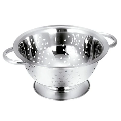 Immagine di Tescoma 428514 GrandChef Colapasta con Base, Acciaio Inossidabile, 28 cm
