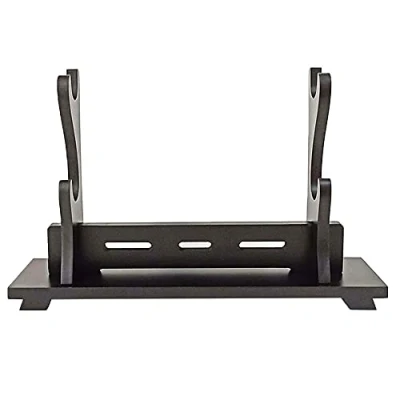 Immagine di Supporto Per Spada Katana Stand In Legno Con Da Parete Gladiatore Esposizione Crusader Sword Coltelli Armi,2 Strati