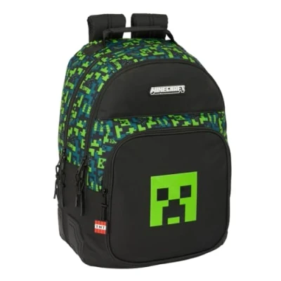 Immagine di MINECRAFT TNT Zaino scuola per bambini, ideale bambini di diverse età, comodo e versatile, qualità resistenza, 32 x 15 42 cm, multicolore, M, Casual