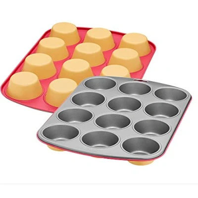 Immagine di KAISER Happy Colors 2300670904 Cucchiaio da forno, 30,5 cm, 100% silicone, anima in metallo, lavabile lavastoviglie, resistente al calore, colore: Arancione
