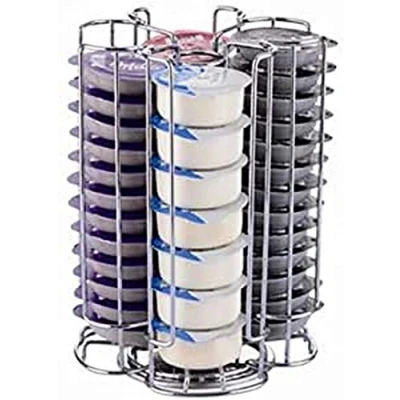 Immagine di Exzact Porta Capsule Compatibile Tassimo (52 Pezzi) Supporti per caffè Cialde Girevole (Tassimo 52pz)
