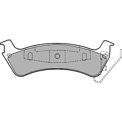 Immagine di DELPHI LP1183 Kit pastiglie freno con segnalatore acustico usura lamierino anticigolío senza accessori JEEP: Grand Cherokee I