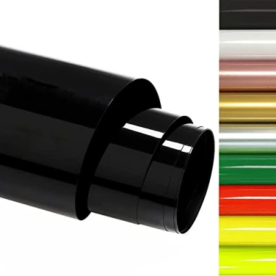 Immagine di FOSER Pellicola per plotter in tessuto, 30 cm x 3 m, trasferimento termico, t shirt, tessuti (nero)