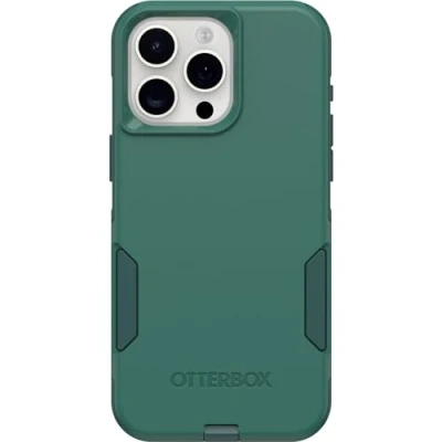 Immagine di OtterBox Custodia per iPhone 15 PRO Max (Only) Serie Commuter Get Your Green (Verde), Sottile e Resistente, Tascabile, con Protezione Le Porte