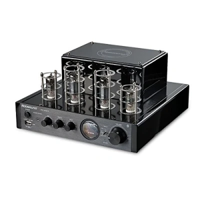 Immagine di Nobsound, MS 10d MKII Hybird Tube, amplificatore con Bluetooth/USB/cuffie per HiFi (nero)