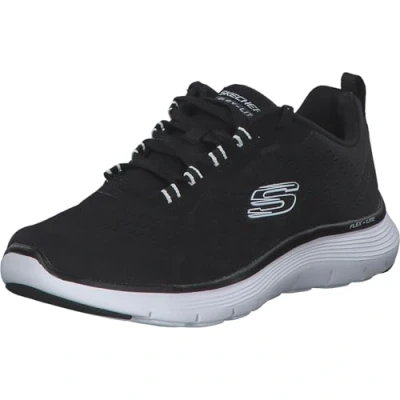 Immagine di Skechers Flex Appeal 5.0, Scarpe da Ginnastica, Finiture in Rete Nera, 35 EU