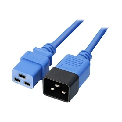 Immagine di Prolunga IEC LINDY [1x Spina C20 1x Presa C19] 1.00 m Blu