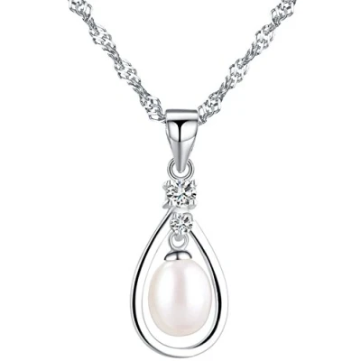 Immagine di Infinite U Collana in argento Sterling 925 con ciondolo a forma di angelo, simbolo dell&#039;infinito, per regalo compleanno