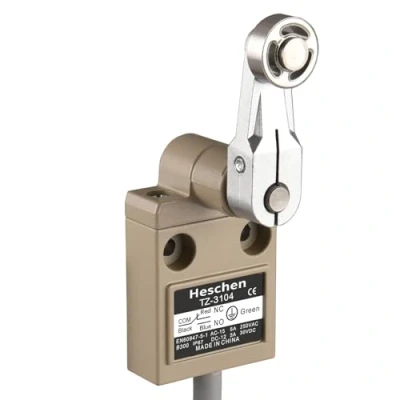 Immagine di Heschen TZ 3104 Interruttore A leva rullo compatto precablato SPDT NO + NC momentaneo AC 250 V 5 IP67 impermeabile